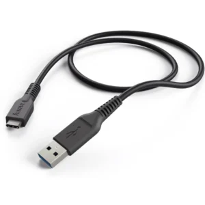 Hama Charging Cable,USB-A - USB-C, 1 m, Black