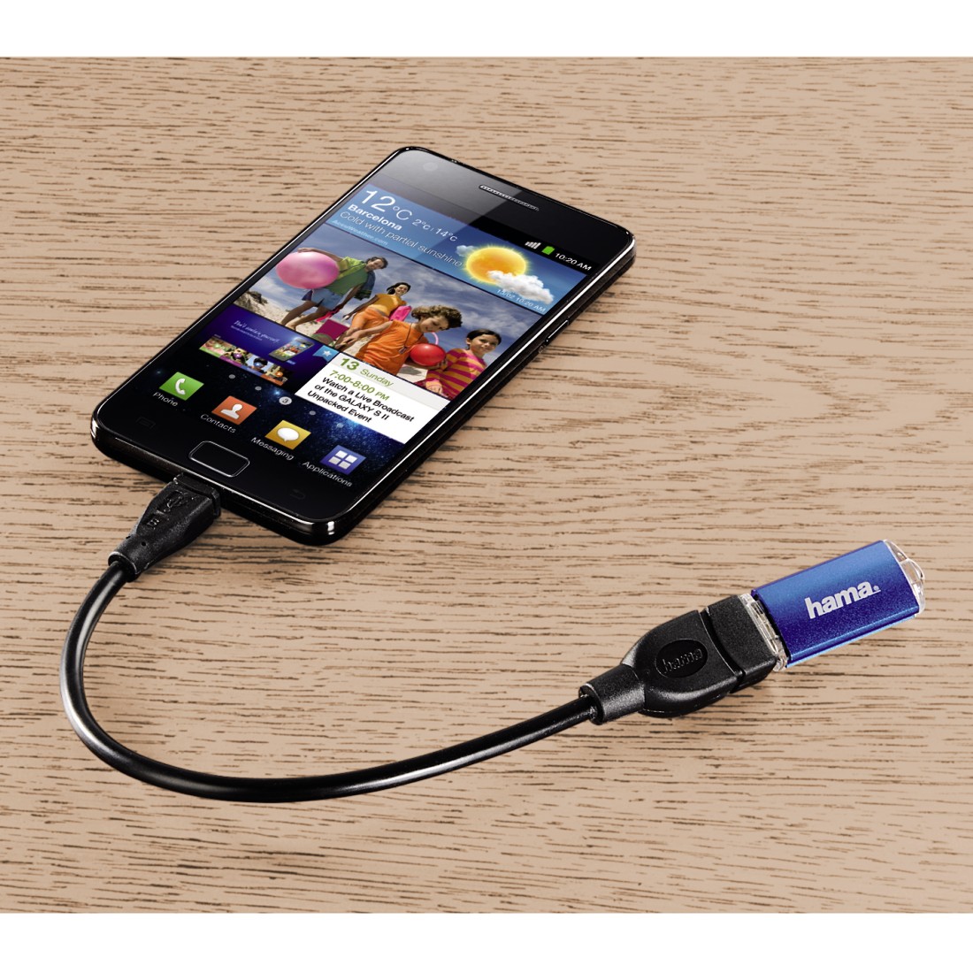 Hama USB 2.0 OTG Adapter Cable, 0.15 m - Image 2