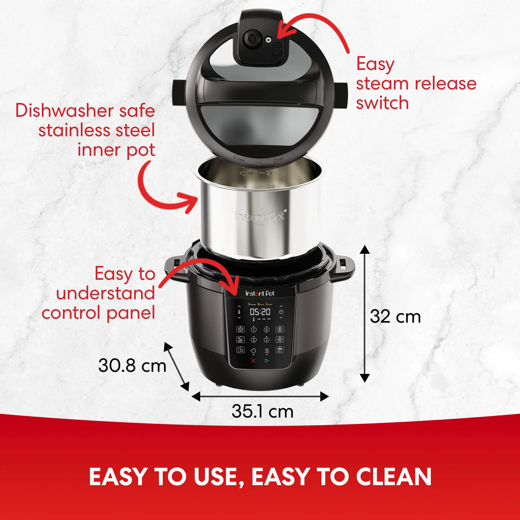 Instant Pot Multi-Cooker 5.7L black - Image 2