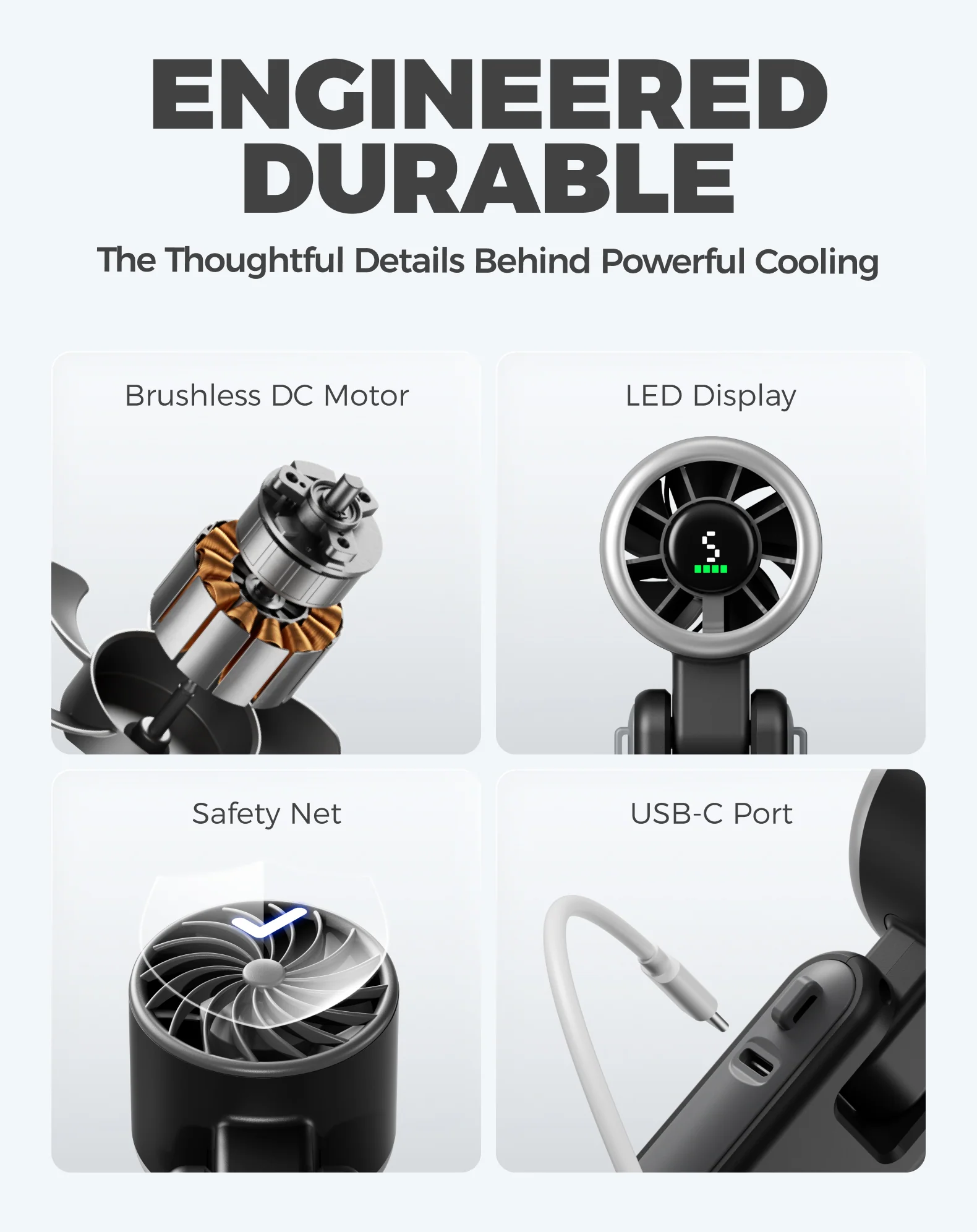 Diveblues N607D Pro Turbo Handheld Fan - Image 3