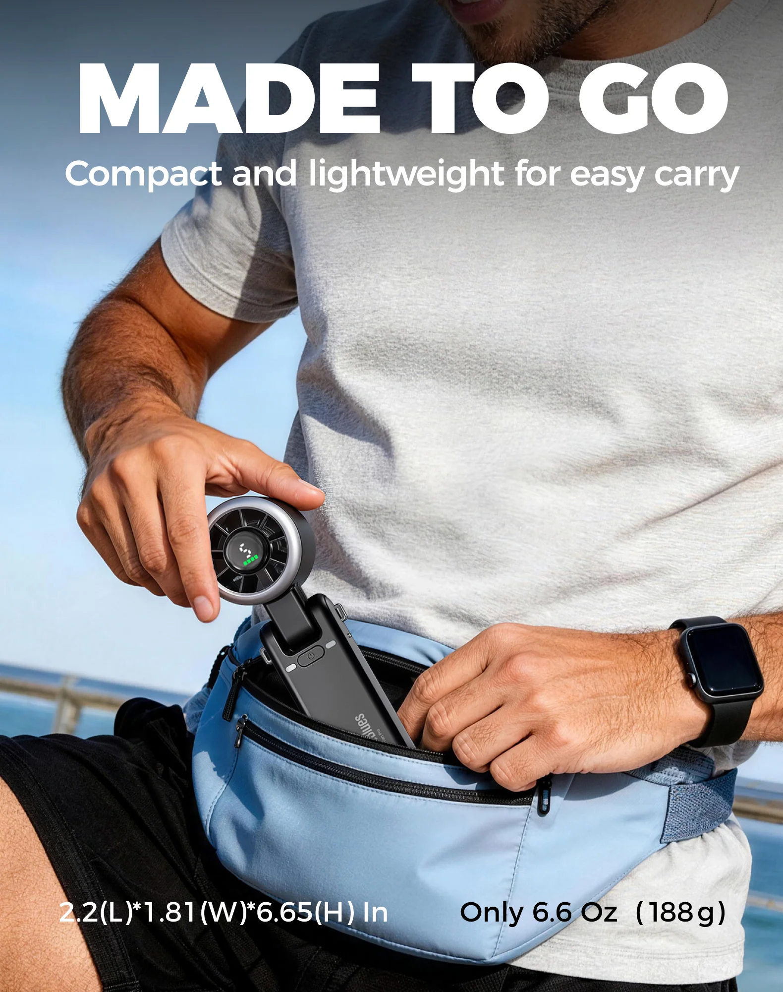Diveblues N607D Pro Turbo Handheld Fan - Image 6
