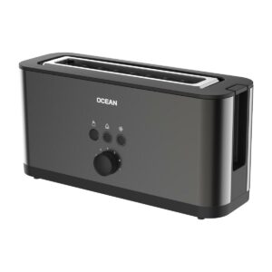 Ocean 2-Slice Black Toaster
